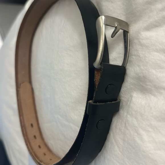 Black Saddle Leather Belt size 34 - Picture 1 of 3